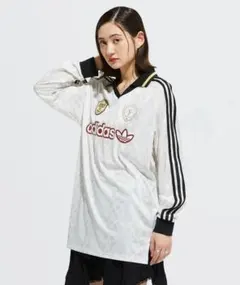 アディダスオリジナルスレトロ スポーツクリケットインスパイア―ド長袖ジャージー