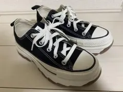 미사용 級 コンバース オールスターⓇトレックウェーブ OX ブラック 23cm