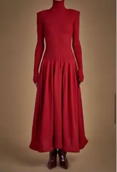 HAENGNAE CHIKUWABU SHOULDER タートルニットワンピース