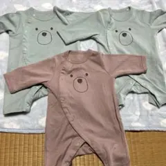 クマロンパース 50-60cm 2色 3枚セットのサムネイル