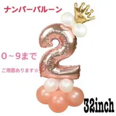 2歳 誕生日 バルーン セット 飾り ナンバー 風船 数字 記念日 パーティー
