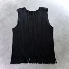 PLEATS PLEASE ワンピース ノースリーブ ブラック 3 - メルカリ