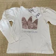 値下げ！新品値札つき！ZARA グリッター王冠長袖カットソー