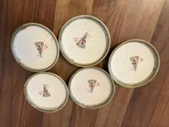 木仙　銘々皿　菓子皿 5枚セットのサムネイル