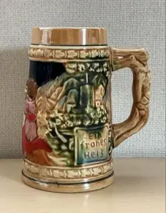 アメリカ海兵隊・記念品・ビールジョッキ アメリカ海兵隊 創立249回年記念品 陶器製のビールジョッキ（ビール