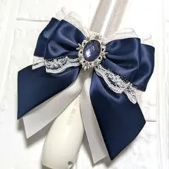 ネイビー ホワイト キンブレリボン ペンラリボン ペンライトリボン