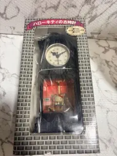 新品未開封 レア】ハローキティ電話型クロック/昭和 黒電話 サンリオ