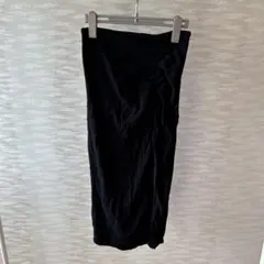 H&M 黒 タイトスカート ラップデザインのサムネイル