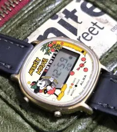 D6902 アルバ　メロディタイム　デジタル時計　新品電池&新品ベルト