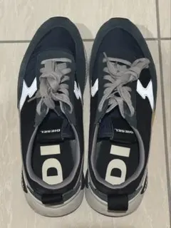 本日限定セール　 DIESEL ネイビー　グレー スニーカー　28 サイズ