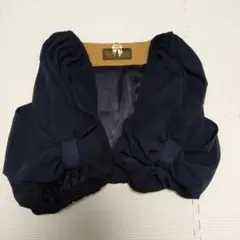 INEDブラック　 シフォン ボレロ 半袖