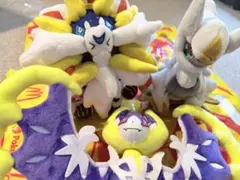 ポケモンセンター購入3点ソルガレオ ルナアーラ アルセウス
