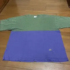 90sヴィンテージ IZOD マルチボーダー ジャガードTシャツ L 韓国製 