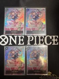 ワンピースカード ロビン SR パラレル 4枚 op12 師弟の絆 1 - メルカリ