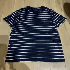 【✨人気✨】ラルフローレン ボーダーTシャツ ネイビー×白ワンポイント