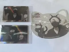 忍たま ツインウエハース 雑渡昆奈門 諸泉尊奈門 特典猫型カード 3点セット