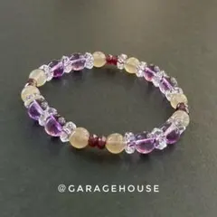 天然石 ブレスレット [ 水晶・アメジスト ] 18〜19cm