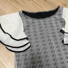 mysty woman 異素材 フリルスリーブ ブラウスのサムネイル