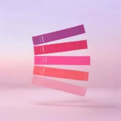 トレーニングチューブ 強度別付 5本 筋トレ エクサイズ ゴムバンド ヨガ