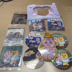 おぱんちゅうさぎ　ステッカー 、ポーチセット