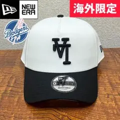 【海外限定】　ニューエラ　ドジャース 9FORTY 逆ロゴ 黒 キャップ　新品