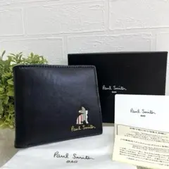 未使用品✨ ポールスミス　財布　マーケトリーストライプラビット　二つ折り　レザー