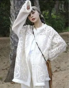 ジャケット・アウター Eaphi COTTON NET TAPE EMBROIDERY JACKET Eaphi COTTON NET TAPE EMBROIDERY JACKET - メルカリ