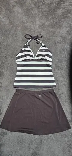 リバーシブル水着 ストライプ・ドット