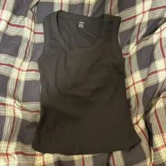 SHEIN リブタンクトップ ブラック XSのサムネイル