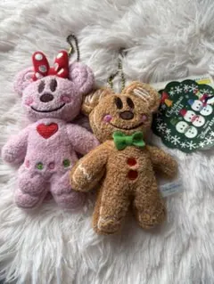 ミッキー&ミニー　ジンジャーブレッドマン キーホルダー