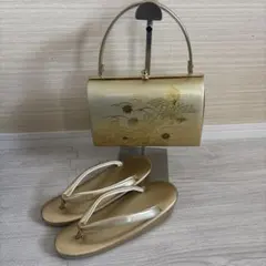 金色 草履バッグセット 礼装用 フォーマル用　Lサイズ