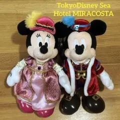 ホテルミラコスタ宿泊者限定ミッキー＆ミニーぬいぐるみバッジキーホルダー