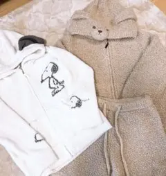 ai様専用 ジェラートピケ　クマのモコモコ＆スヌーピー トップス　　ジュニア