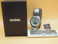 美品CASIO ソーラー電波時計 ウェーブセプター WVA-M630D 白文字盤