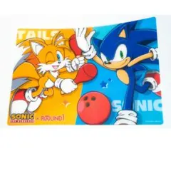ソニック　ラウンドワン限定 B4ビジュアルマット 集合デザイン 非売品 ソニック ラウンドワン B4ビジュアルマット ソニック テイルス 非売品