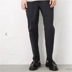 【新品】NAVY スラッシュパンツ　ストレッチパンツ　TEIJIN ネイビー
