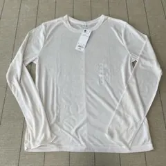 【新品タグ付】GUジーユー ソフトシアークルネックTシャツ ナチュラル L