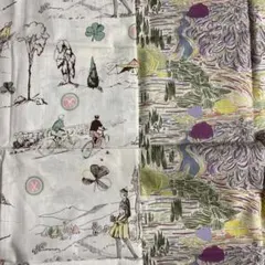 英国リバティタナローン はぎれ2枚