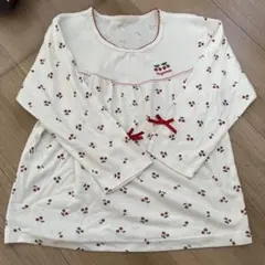 チェリー柄 長袖Tシャツ 100cm