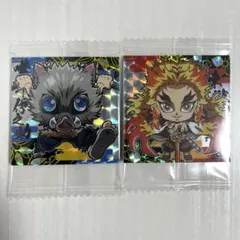 鬼滅の刃 鬼滅 デフォルメシール ウエハース スーパーレア 杏寿郎 伊之助