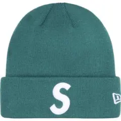 緑 Supreme New Era S Logo Beanie Pine 新品