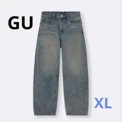 GU バレルレッグジーンズ　標準丈 XL 67 BLUE