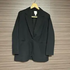 H&M ブラック テーラードジャケット S