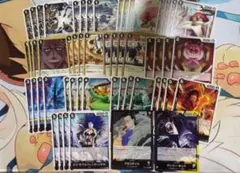 ワンピースカード 蒼海の七傑 ノーマル 各4枚+リーダーカード 黒 まとめ売り