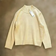 新品　23区　ハイネックコットンニットプルオーバー