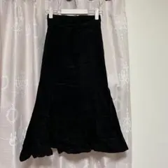 マーメイドスカート コーデュロイ ブラック MAJESTIC LEGON 美品