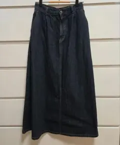 GU 데님 롱 스커트 인디고 M