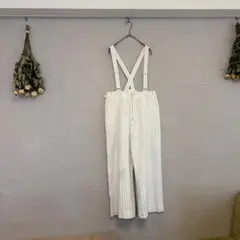 ✿SLOBE IENA✿麻混サスペンダーパンツ【洗濯機使用可能】 2024製