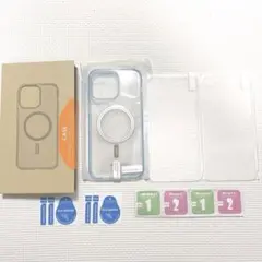 iPhone 14 Pro Max ケース クリア TPU素材 ブルー