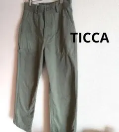 美品✨ティッカ 24SS 定価2.6万 カーゴパンツ カーキ ドローコード TICCA(ティッカ)の【LEE DAYS別注】【コラボ】LIMONTA撥水カーゴ